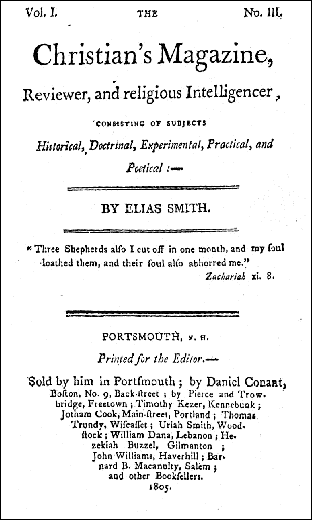 Title Page of Christian's Magazine