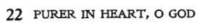 Score of Hymn 22: Purer in Heart, O God by Mrs. A. L. Davison