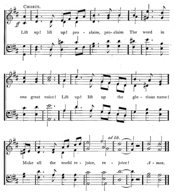 Score of Hymn 48: The Centennial Hymn by Gilbert L. Harney