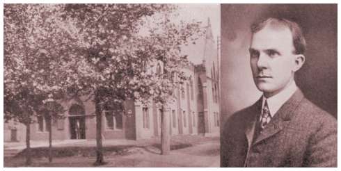 Photograph of Central Church, St. Louis, Mo.; Portrait of Howard T. Cree