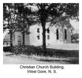 Christian Church Building, West Gore, Hants County, Nova Scotia