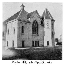 Church Building, Poplar Hill, Lobo Township, Middlesex County