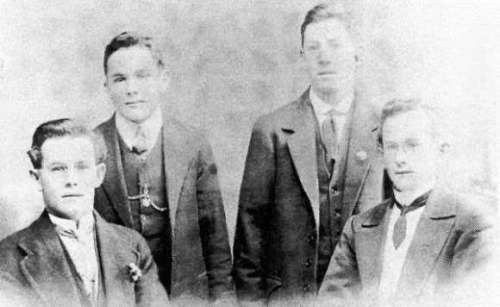 Sid, Harold, Claude and Roy Raymond, c. 1920