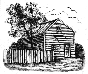 Illustration of Disciples' First Meeting-house