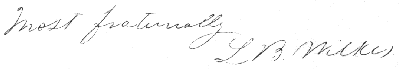 Autograph of L. B. Wilkes