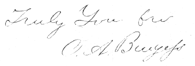 Autograph of O. A. Burgess
