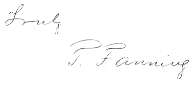 Autograph of Tolbert Fanning